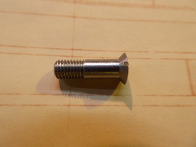 Riased Head Slotted Screw Countersunk 5mm - Steel - 5x0.75x18